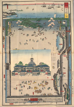 「江戸築地保互留之図」1868年（明治元）