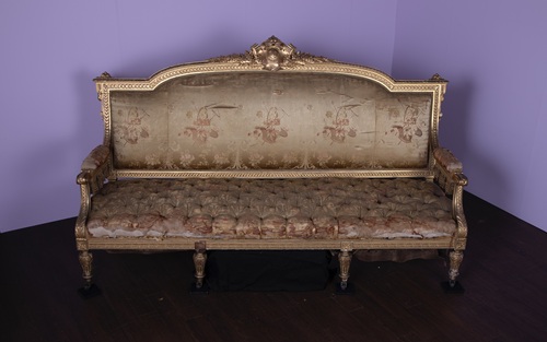 有栖川宮邸 舞踏室 長椅子