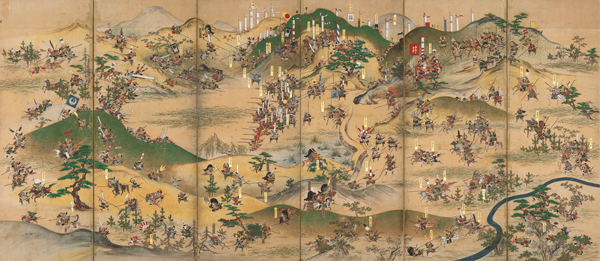 豊田市指定文化財　長久手合戦図屏風　（浦野家旧蔵） 江戸時代　18世紀　 愛知・豊田市博物館蔵　［前期展示9月15日～10月25日］