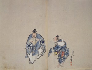 万歳図 （肉筆・『風流勧化帖』より） 1804年（文化元）頃 当館蔵 