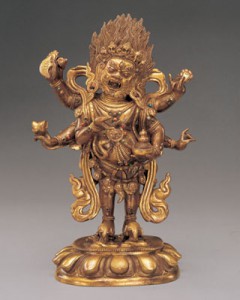 銅鍍金明王像 内モンゴル博物院所蔵