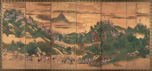 「賤ケ岳合戦図屏風」（右隻）