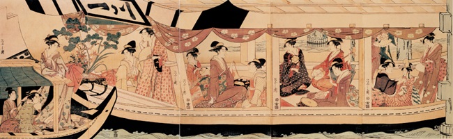 「隅田川舟遊び」
