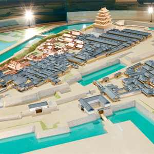 E1 _ Edo Castle and the District Zones _ Edo, the Shogun’s Castle Town _ Honmaru and Ninomaru Palaces of the Edo Castle  during the Final Years of the Tokugawa Shogunate