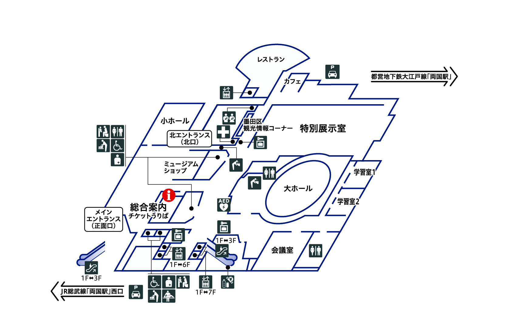 1Fフロアマップ