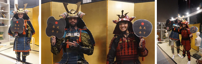 外国の方の甲冑姿の画像